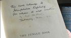 Kipling first edition with author's poignant note found